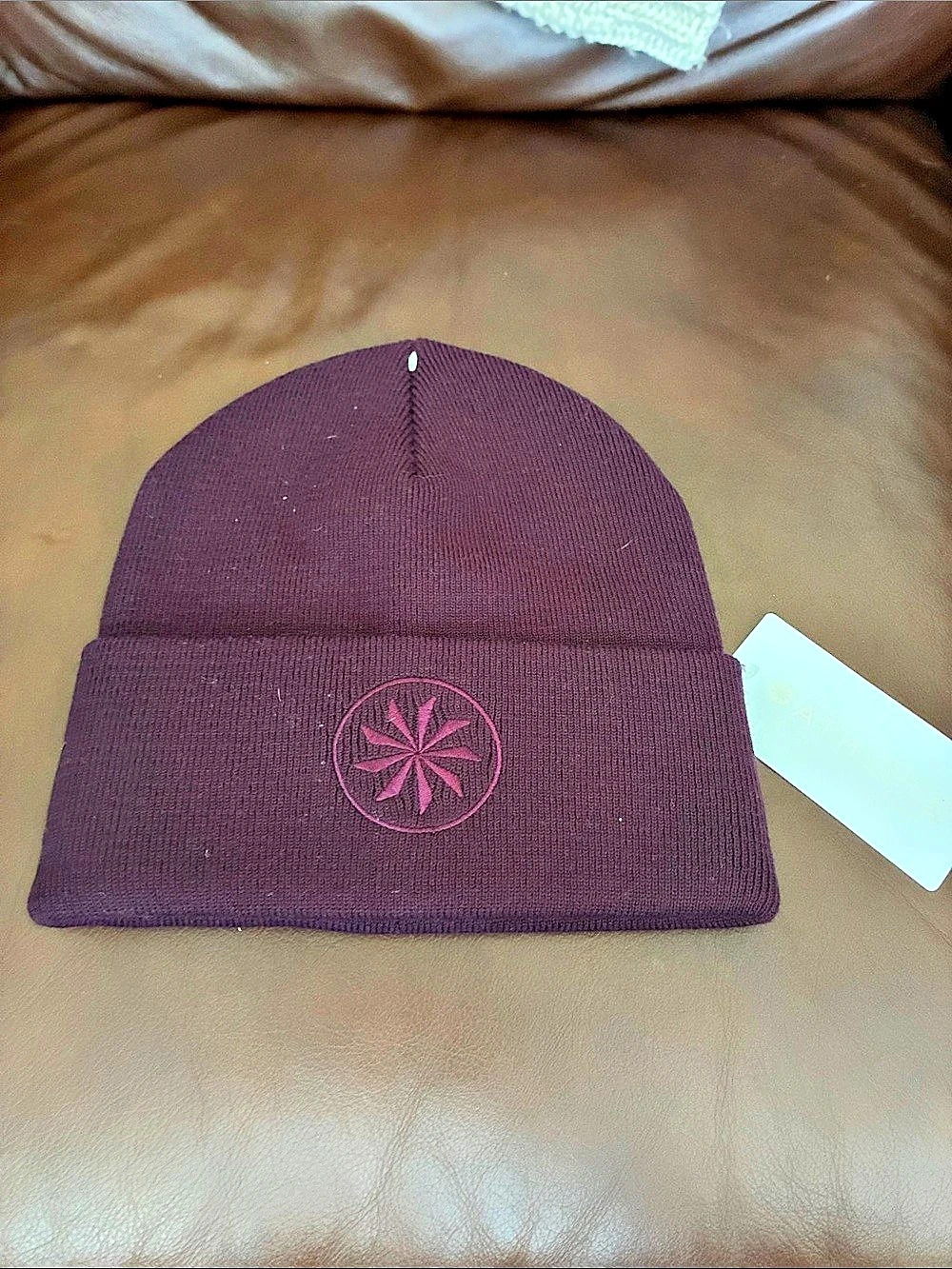 Athleta Head Start Beanie Hat Purple